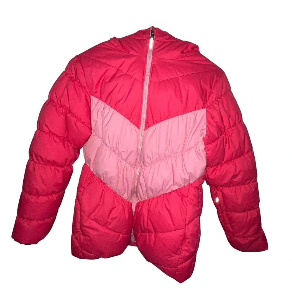Columbia Girls Large (14-16) Pink Arctic‎ Blast Ski Jacket Hooded  Youth No Fur
